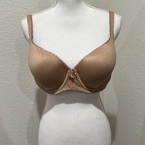 VICTORIA’S SECRET Lined Demi Bra Beige / Tan 38D Body by Victoria VS underwire